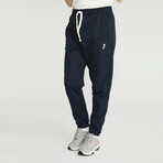 Drawstring Jogger Sweatpants // Navy (L)