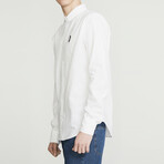 Key Long Sleeve Button-Up Shirt // White (L)