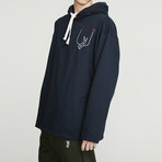 Welder Hoodie // Navy (XL)