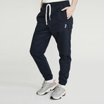 Drawstring Jogger Sweatpants // Navy (L)