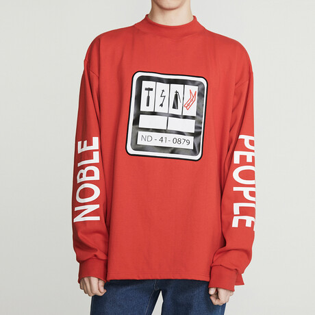Radial Crewneck Sweatshirt // Red (S)