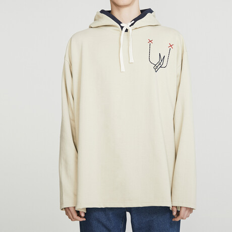 Welder Hoodie // Beige (S)
