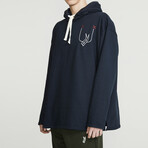 Welder Hoodie // Navy (XL)