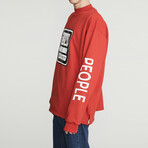 Radial Crewneck Sweatshirt // Red (M)