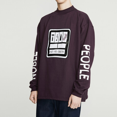Radial Crewneck Sweatshirt // Purple (S)