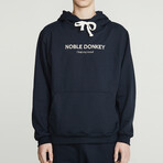 Noble Donkey Hoodie // Navy (M)