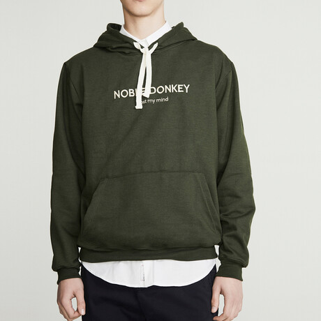Noble Donkey Hoodie // Olive (S)