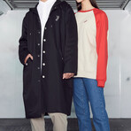 Varsity Crewneck Sweatshirt // Red + Beige (M)