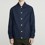 Noble People Denim Trucker Jacket // Dark Blue (S)