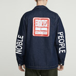 Noble People Denim Trucker Jacket // Dark Blue (S)