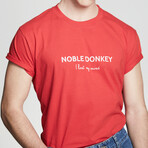 Noble Donkey Tee // Red (M)