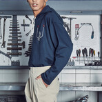 Welder Hoodie // Navy (XL)