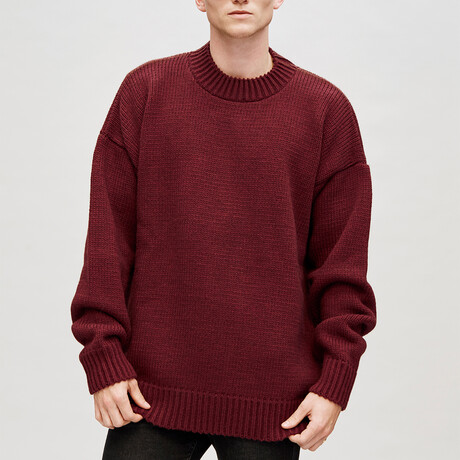 Oversized Jumper // Burgundy (S)