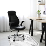 Raw Vinyl Office Accessories // Emile (Mouse Pad - 7.7"Ø)