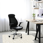 Classic Neutral Vinyl Office Accessories // Bernardo (Mouse Pad - 7.7"Ø)