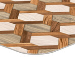 Marquetry Vinyl Office Accessories // Fabio (Mouse Pad - 7.7"Ø)