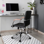 Rockefeller Vinyl Office Accessories // Marino (Mouse Pad - 7.7"Ø)