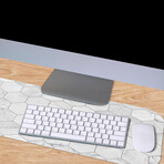 Raw Vinyl Office Accessories // Carl (Mouse Pad - 7.7"Ø)