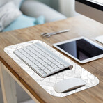 Raw Vinyl Office Accessories // Bronte (Mouse Pad - 7.7"Ø)