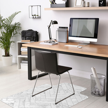 Raw Vinyl Office Accessories // Bronte (Mouse Pad - 7.7"Ø)