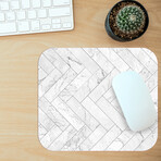 Raw Vinyl Office Accessories // Bronte (Mouse Pad - 7.7"Ø)