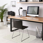 Classic Neutral Vinyl Office Accessories // Bernardo (Mouse Pad - 7.7"Ø)