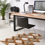 Marquetry Vinyl Office Accessories // Fabio (Mouse Pad - 7.7"Ø)