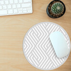 Classic Neutral Vinyl Office Accessories // Teddy (Mouse Pad - 7.7"Ø)