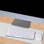 Classic Neutral Vinyl Office Accessories // Fenton (Mouse Pad - 7.7"Ø)