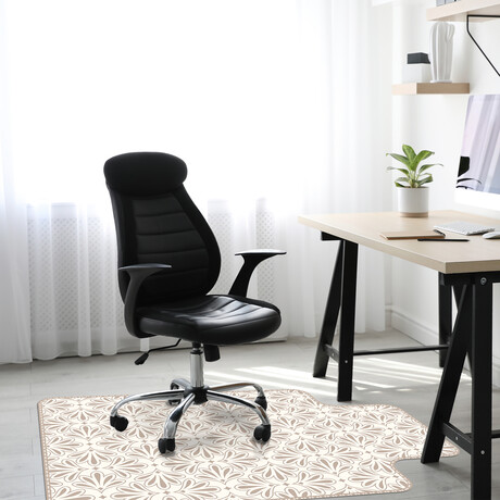 Classic Neutral Vinyl Office Accessories // Fergus (Mouse Pad - 7.7"Ø)