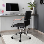 Classic Neutral Vinyl Office Accessories // Sebastian (Mouse Pad - 7.7"Ø)