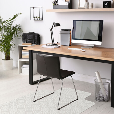 Classic Neutral Vinyl Office Accessories // Sebastian (Mouse Pad - 7.7"Ø)