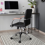 Classic Neutral Vinyl Office Accessories // Floro (Mouse Pad - 7.7"Ø)