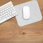 Classic Neutral Vinyl Office Accessories // Teddy (Mouse Pad - 7.7"Ø)