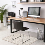 Classic Neutral Vinyl Office Accessories // Fergus (Mouse Pad - 7.7"Ø)