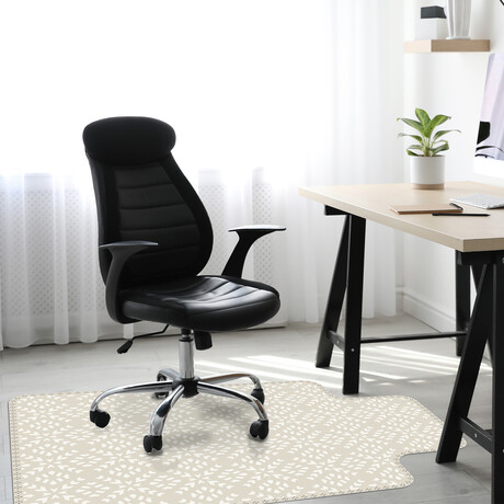 Classic Neutral Vinyl Office Accessories // Leslie (Mouse Pad - 7.7"Ø)