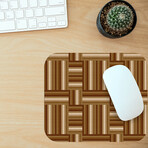Marquetry Vinyl Office Accessories // Addison (Mouse Pad - 7.7"Ø)