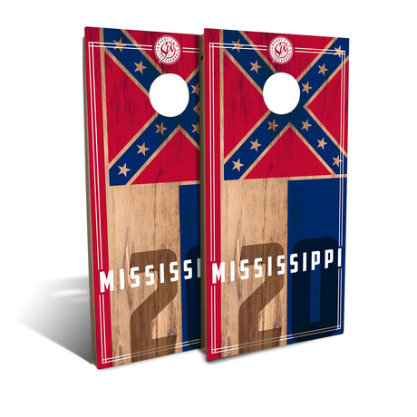 Mississippi State Flag // Cornhole Board Set (2.0)