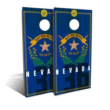 Nevada State Flag // Cornhole Board Set (2.0)