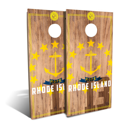 Rhode Island State Flag // Cornhole Board Set (2.0)