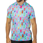 We Scream Performance Polo // Light Blue (S)