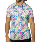 Bouquet Performance Polo // Yellow + Pink + Blue (2XL)
