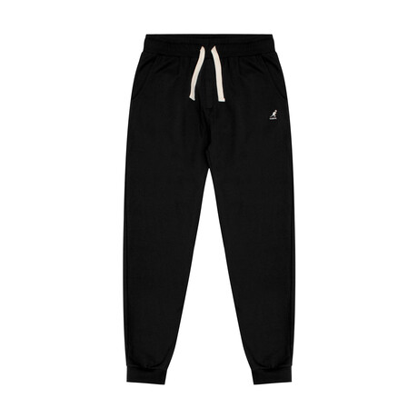 Recycled Yarn Rib Cuff Jogger // Black (S)