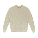 Fleece Crewneck + Logo Tab On Hem // Oat (S)