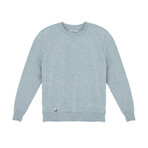Fleece Crewneck + Logo Tab On Hem // Ash Gray (S)
