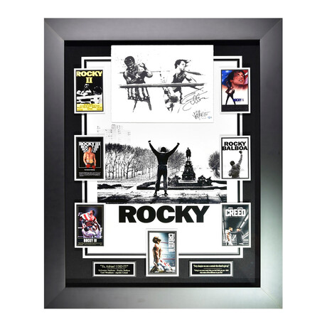 Sylvester Stallone + Joe Petruccio // Rocky Collection // Autographed Display