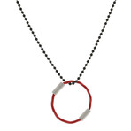 Ball 'n Chain Necklace // Red