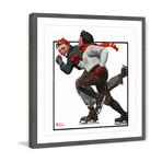 Speed Skating Framed Print (12"H x 12"W x 1.5"D)