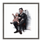 Ventriloquist Framed Print (12"H x 12"W x 1.5"D)