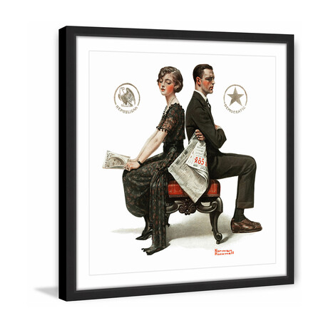 Opposing Views Framed Print (12"H x 12"W x 1.5"D)